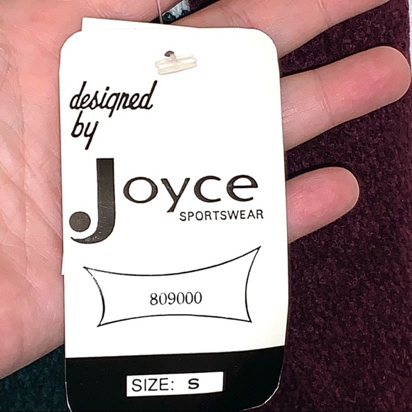 NWT Vintage Joyce Sweater Green Maroon White New Size S Small - Picture 4 of 6